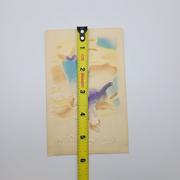 Vintage "The Siren" Embossed Couple on a Rock Postcard - Picture 6 of 6